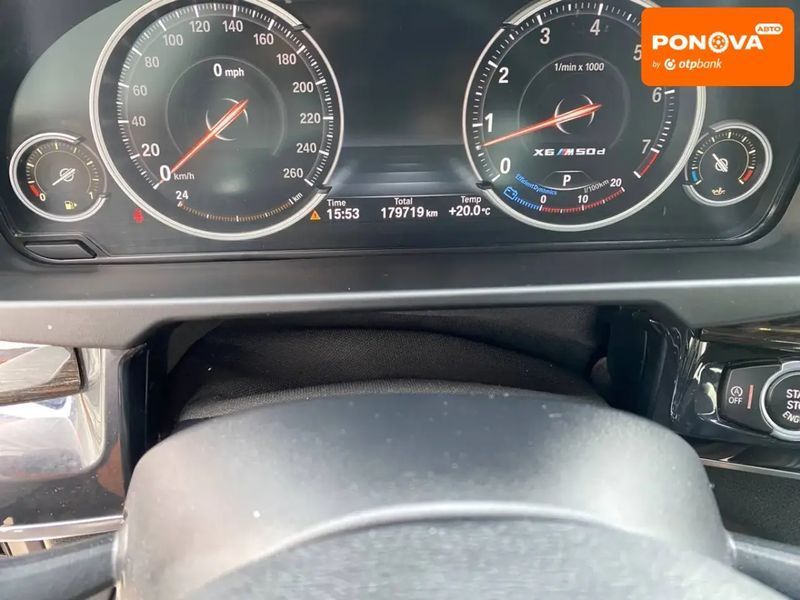 BMW X6, 2016 р., Бензин, 179 тис. км, Позашляховик / Кросовер, Чорний, Львів AT-10400914 фото