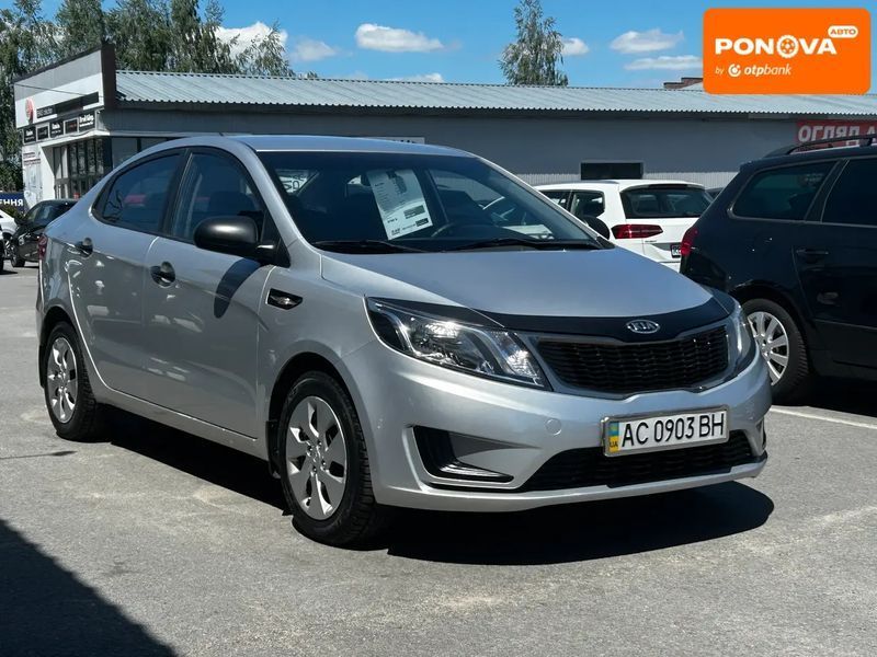 Kia Rio, 2012 р., Бензин, 128 тис. км, Седан, Сірий, Житомир AT-10418007 фото