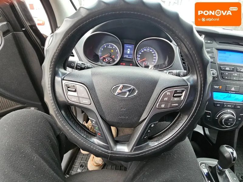 Hyundai Santa FE, 2013 р., Газ пропан-бутан / Бензин, 157 тис. км, Позашляховик / Кросовер, Чорний, Кам'янське (Дніпродзержинськ) AT-10405616 фото