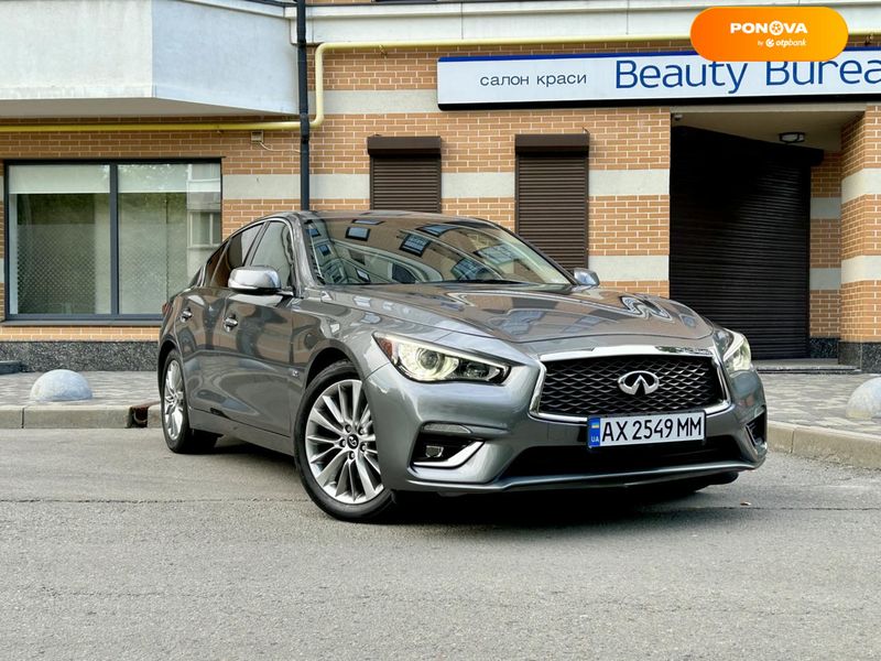 Infiniti Q50, 2017, Бензин, 3 л., 92 тис. км, Седан, Сірий, Харків Cars-Pr-67198 фото