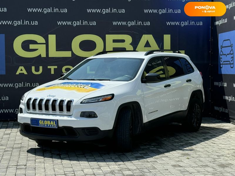 Jeep Cherokee, 2017, Бензин, 2.36 л., 127 тис. км, Позашляховик / Кросовер, Білий, Львів 110026 фото