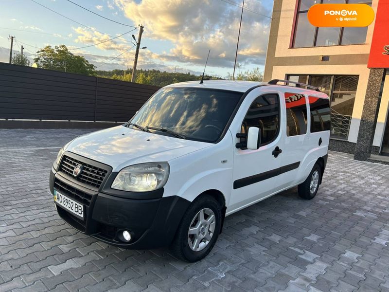 Fiat Doblo, 2008, Дизель, 1.9 л., 265 тыс. км, Минивен, Белый, Тячев Cars-Pr-59077 фото