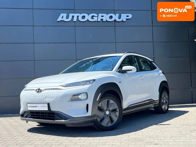 Hyundai Kona, 2019 р., Електро, 132 тис. км, Позашляховик / Кросовер, Білий, Одеса AT-10427161 фото