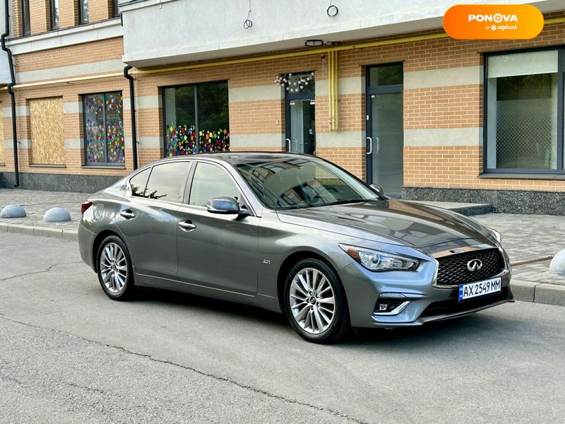 Infiniti Q50, 2017, Бензин, 3 л., 92 тис. км, Седан, Сірий, Харків Cars-Pr-67198 фото