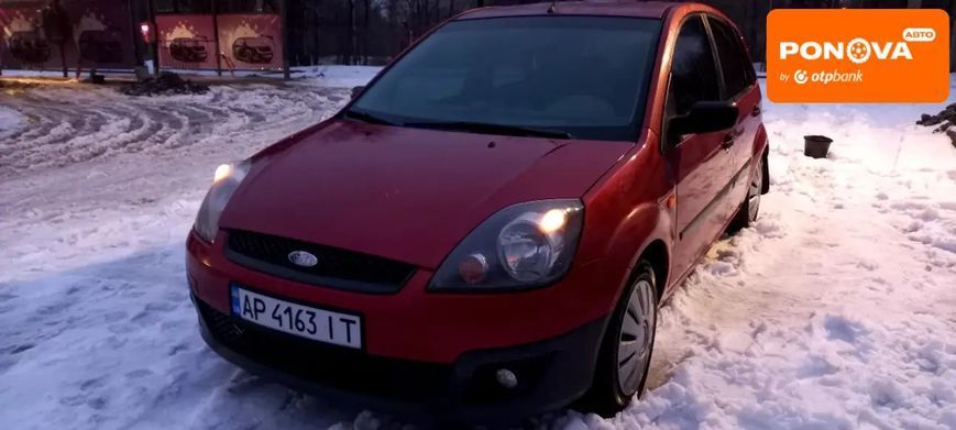 Ford Fiesta, 2006 р., Газ пропан-бутан / Бензин, 157 тис. км, Хетчбек, Червоний, Запоріжжя AT-10411993 фото
