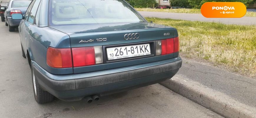 Audi 100, 1992, Бензин, 2.8 л., 195 тыс. км, Седан, Зеленый, Киев Cars-Pr-65685 фото