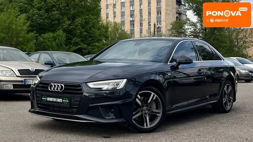 Audi A4, 2017 р., Бензин, 148 тис. км, Седан, Чорний, Полтава AT-10417350 фото