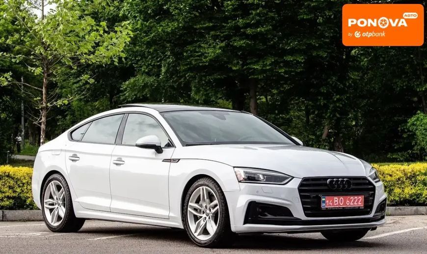 Audi A5, 2017 р., Бензин, 108 тис. км, Седан, Білий, Львів AT-10418201 фото