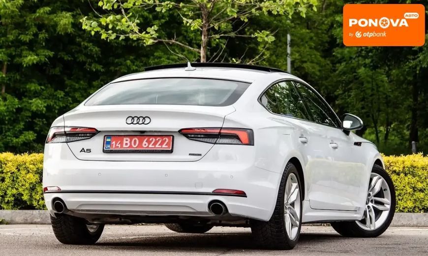 Audi A5, 2017 р., Бензин, 108 тис. км, Седан, Білий, Львів AT-10418201 фото