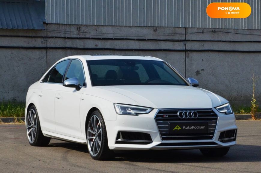 Audi S4, 2017, Бензин, 3 л., 119 тис. км, Седан, Білий, Київ 109229 фото