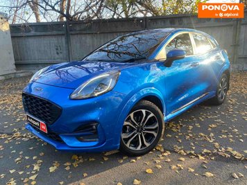 Ford Puma, 2020, Бензин, 1 л., 35 тис. км, Позашляховик / Кросовер, Синій, Київ 280442 фото