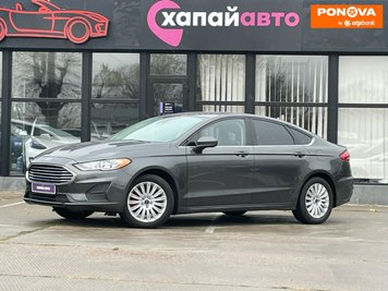 Ford Fusion, 2018, Гібрид (HEV), 2 л., 111 тис. км, Седан, Сірий, Київ 279696 фото