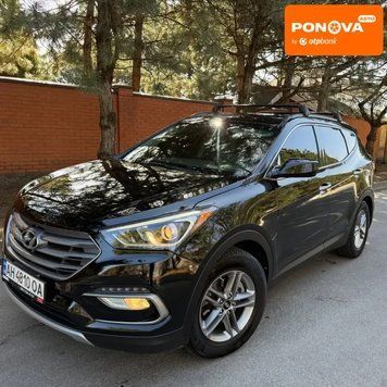 Hyundai Santa FE, 2016 г., Газ пропан-бутан / Бензин, 76 тыс. км, Внедорожник / Кроссовер, Чорный, Днепр (Днепропетровск) AT-10412203 фото