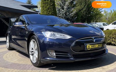Tesla Model S, 2015, Електро, 127 тыс. км, Лифтбек, Синий, Львов 42082 фото