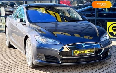 Tesla Model S, 2016, Електро, 130 тис. км, Ліфтбек, Сірий, Івано-Франківськ 13408 фото