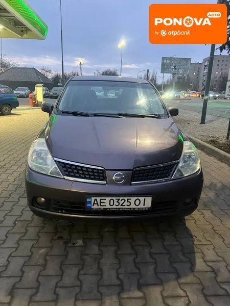 Nissan TIIDA, 2007 р., Бензин, 123 тис. км, Хетчбек, Фіолетовий, Павлоград AT-10411329 фото