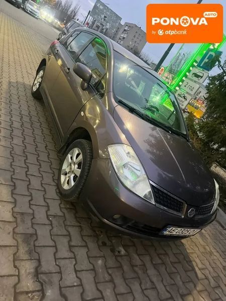 Nissan TIIDA, 2007 р., Бензин, 123 тис. км, Хетчбек, Фіолетовий, Павлоград AT-10411329 фото