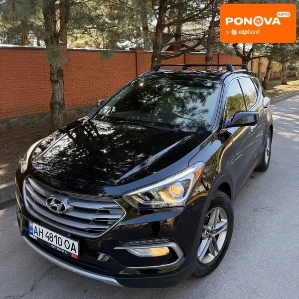 Hyundai Santa FE, 2016 г., Газ пропан-бутан / Бензин, 76 тыс. км, Внедорожник / Кроссовер, Чорный, Днепр (Днепропетровск) AT-10412203 фото