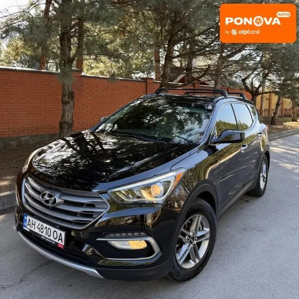 Hyundai Santa FE, 2016 г., Газ пропан-бутан / Бензин, 76 тыс. км, Внедорожник / Кроссовер, Чорный, Днепр (Днепропетровск) AT-10412203 фото