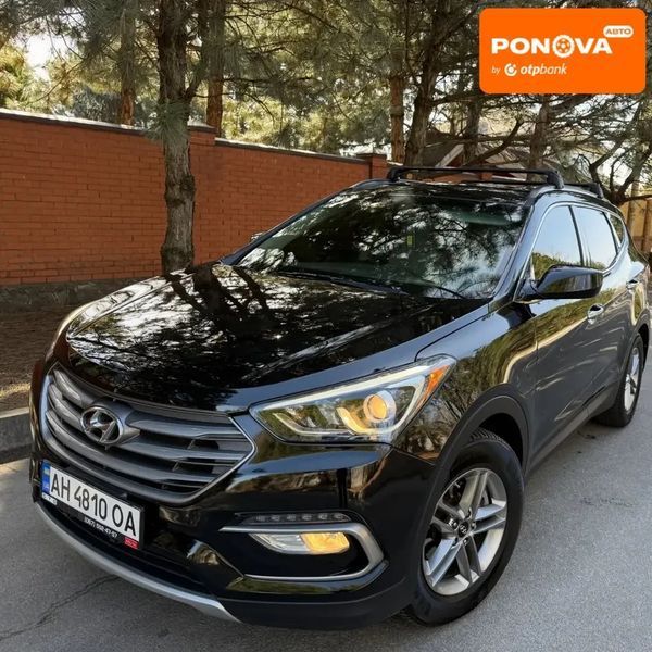 Hyundai Santa FE, 2016 г., Газ пропан-бутан / Бензин, 76 тыс. км, Внедорожник / Кроссовер, Чорный, Днепр (Днепропетровск) AT-10412203 фото