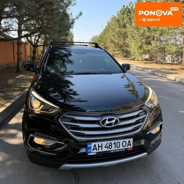 Hyundai Santa FE, 2016 г., Газ пропан-бутан / Бензин, 76 тыс. км, Внедорожник / Кроссовер, Чорный, Днепр (Днепропетровск) AT-10412203 фото