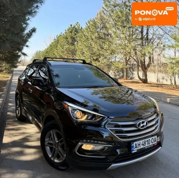 Hyundai Santa FE, 2016 г., Газ пропан-бутан / Бензин, 76 тыс. км, Внедорожник / Кроссовер, Чорный, Днепр (Днепропетровск) AT-10412203 фото
