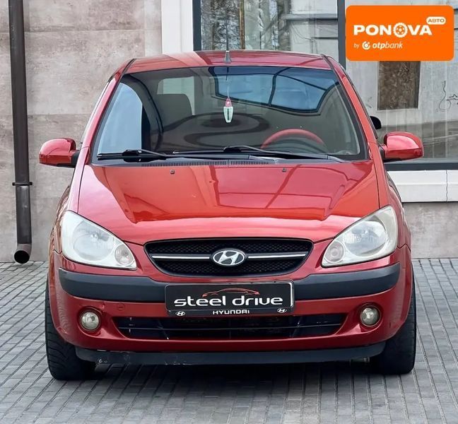 Hyundai Getz, 2006 р., Газ пропан-бутан / Бензин, 181 тис. км, Хетчбек, Червоний, Миколаїв AT-10415729 фото