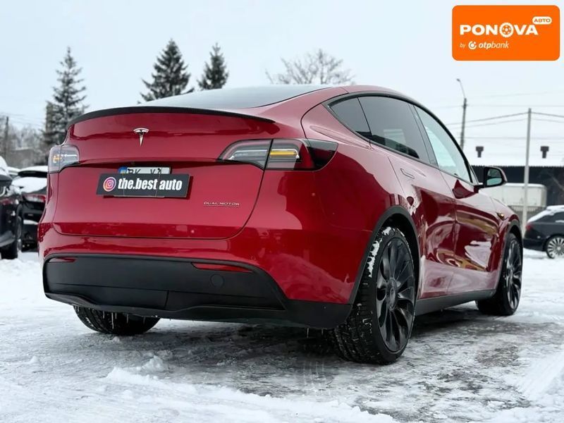Tesla Model Y, 2022 р., Електро, 129 тис. км, Позашляховик / Кросовер, Червоний, Рівне AT-10409601 фото