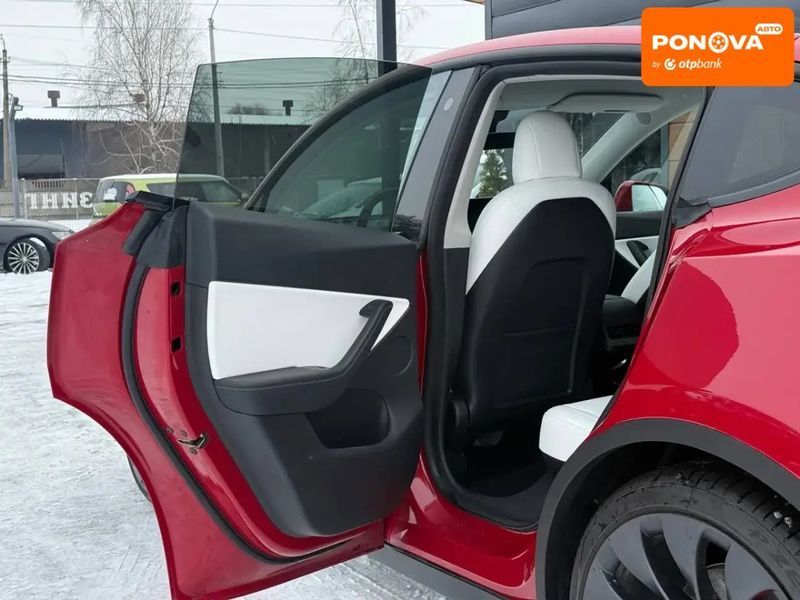 Tesla Model Y, 2022 р., Електро, 129 тис. км, Позашляховик / Кросовер, Червоний, Рівне AT-10409601 фото