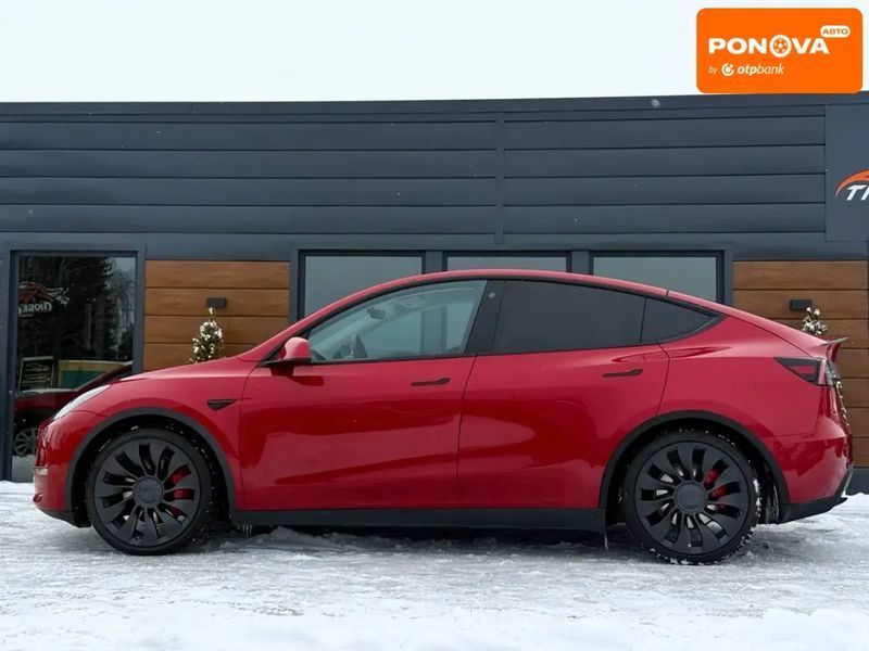 Tesla Model Y, 2022 р., Електро, 129 тис. км, Позашляховик / Кросовер, Червоний, Рівне AT-10409601 фото