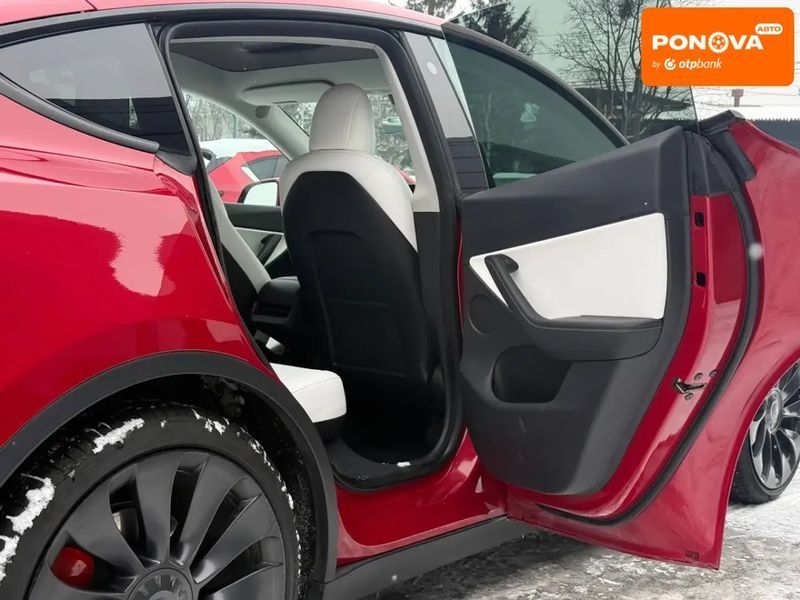 Tesla Model Y, 2022 р., Електро, 129 тис. км, Позашляховик / Кросовер, Червоний, Рівне AT-10409601 фото