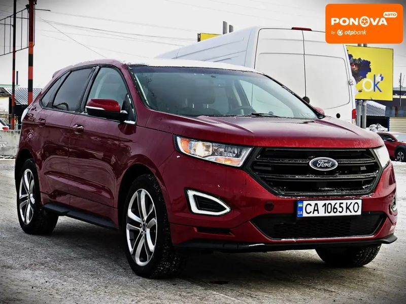 Ford Edge, 2017 р., Бензин, 78 тис. км, Позашляховик / Кросовер, Червоний, Черкаси AT-10411102 фото
