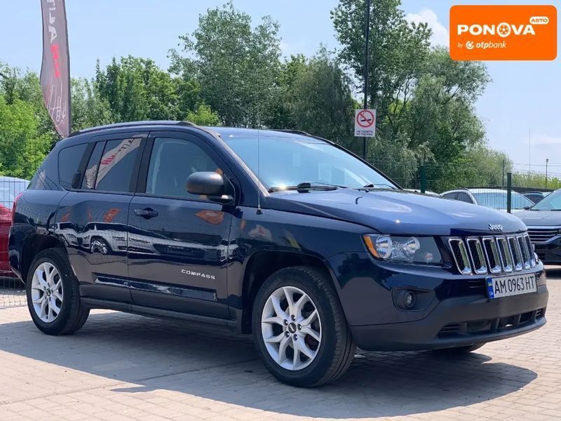 Jeep Compass, 2016 р., Бензин, 207 тис. км, Позашляховик / Кросовер, Синій, Бердичів AT-10401462 фото