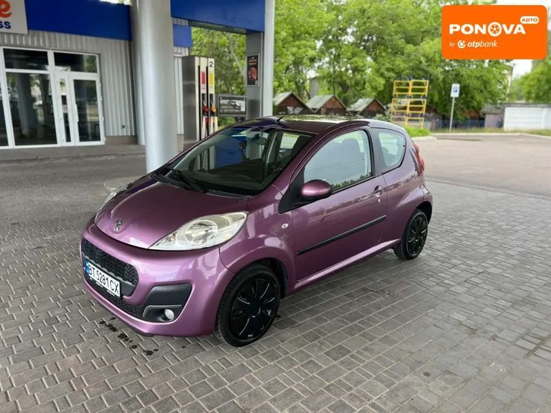 Peugeot 107, 2012 г., Бензин, 159 тыс. км, Хетчбек, Фиолетовый, Николаев AT-10403547 фото