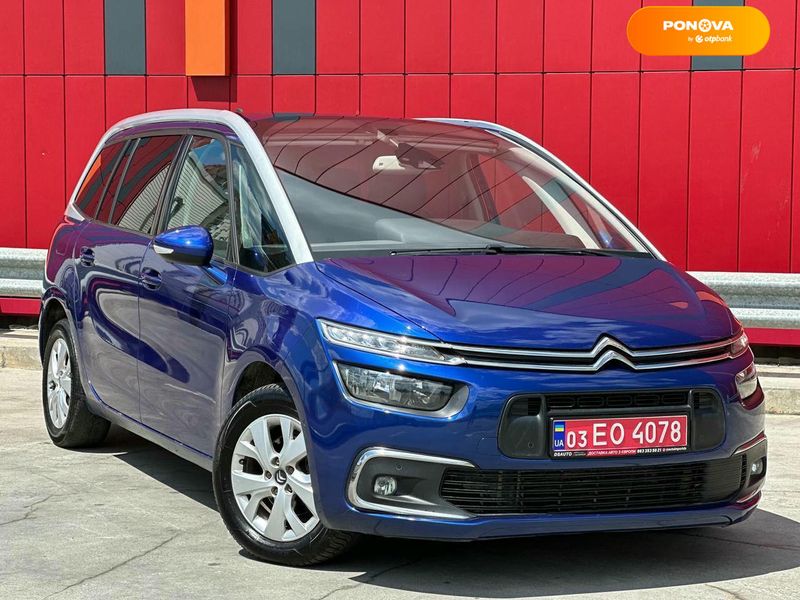 Citroen Grand C4 Picasso, 2017, Дизель, 1.6 л., 229 тис. км, Мінівен, Синій, Київ 103079 фото