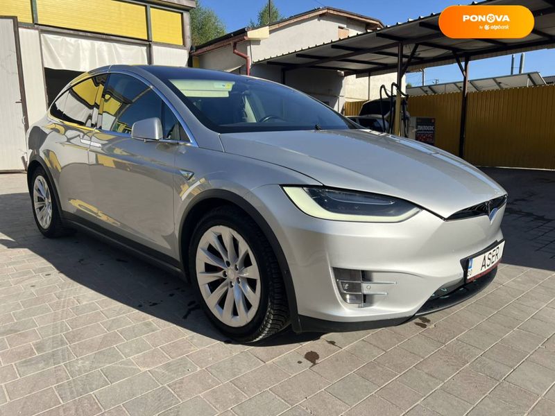 Tesla Model X, 2016, Електро, 93 тис. км, Позашляховик / Кросовер, Сірий, Тернопіль Cars-Pr-61362 фото