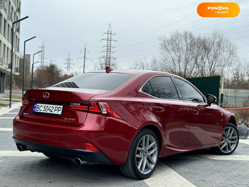 Lexus IS, 2015, Бензин, 2.5 л., 136 тыс. км, Седан, Красный, Львов 22300 фото