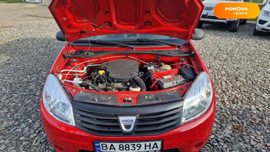 Dacia Sandero, 2008, Бензин, 1.4 л., 283 тис. км, Хетчбек, Червоний, Сміла 39478 фото