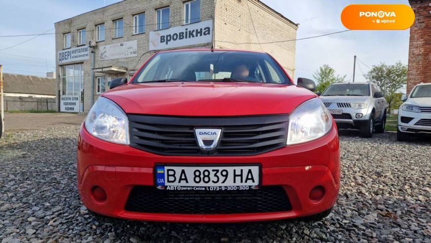 Dacia Sandero, 2008, Бензин, 1.4 л., 283 тис. км, Хетчбек, Червоний, Сміла 39478 фото