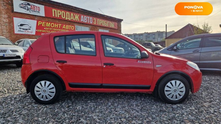 Dacia Sandero, 2008, Бензин, 1.4 л., 283 тис. км, Хетчбек, Червоний, Сміла 39478 фото