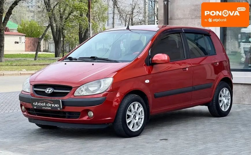 Hyundai Getz, 2006 р., Газ пропан-бутан / Бензин, 181 тис. км, Хетчбек, Червоний, Миколаїв AT-10415729 фото