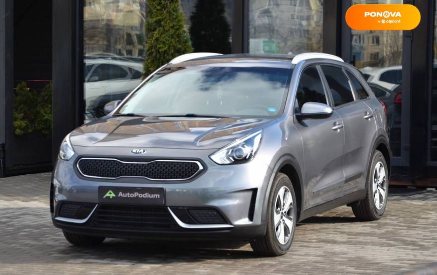 Kia Niro, 2017, Гібрид (HEV), 1.59 л., 104 тис. км, Позашляховик / Кросовер, Сірий, Київ 39428 фото