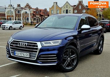 Audi SQ5, 2018, Бензин, 3 л., 83 тис. км, Позашляховик / Кросовер, Синій, Київ Cars-Pr-264699 фото