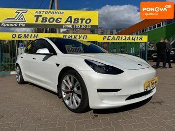 Tesla Model 3, 2022 р., Електро, 130 тис. км, Седан, Білий, Кривий Ріг AT-10415217 фото