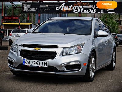Chevrolet Cruze, 2014, Бензин, 1.4 л., 177 тис. км, Седан, Сірий, Черкаси 36755 фото