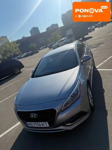 Hyundai Sonata, 2015 р., Гібрид (MHEV), 213 тис. км, Седан, Сірий, Київ AT-10403961 фото
