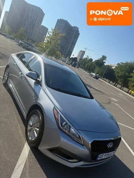 Hyundai Sonata, 2015 р., Гібрид (MHEV), 213 тис. км, Седан, Сірий, Київ AT-10403961 фото