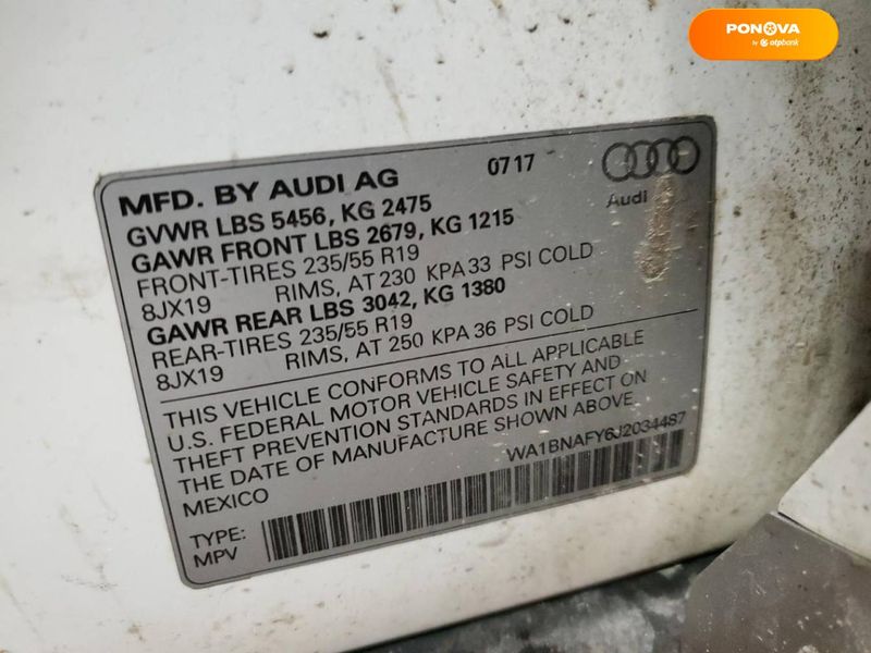 Audi Q5, 2018, Бензин, 81 тис. км, Позашляховик / Кросовер, Білий, Львів Cars-EU-US-KR-25019 фото
