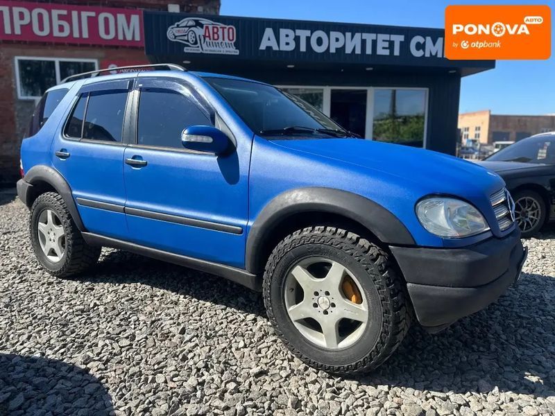 Mercedes-Benz M-Class, 2002 р., Газ пропан-бутан / Бензин, 316 тис. км, Позашляховик / Кросовер, Синій, Сміла AT-10419846 фото