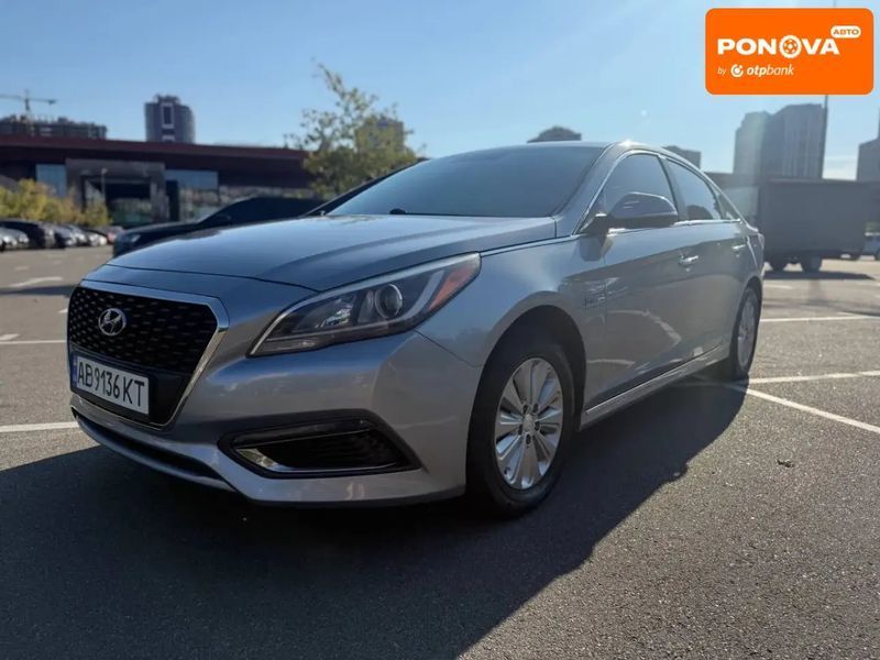 Hyundai Sonata, 2015 р., Гібрид (MHEV), 213 тис. км, Седан, Сірий, Київ AT-10403961 фото